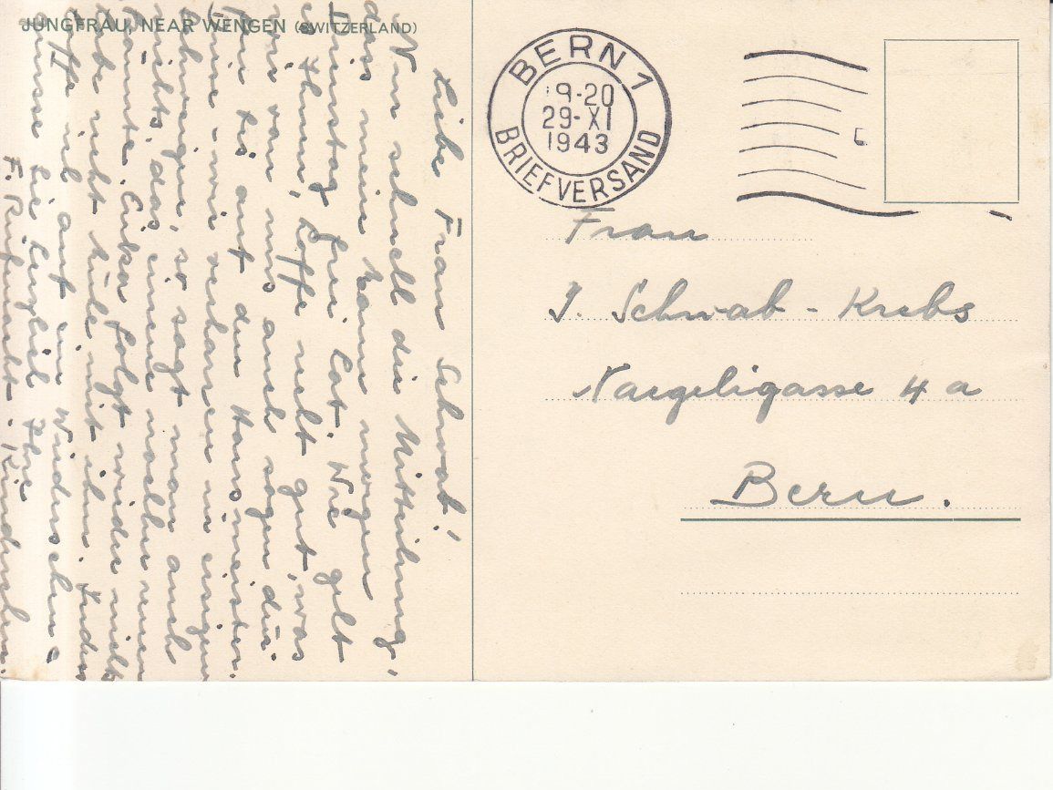 Cartoline postali: Jungfrau 1943 – Usato da Bürglen TG venduto da StampGraf 1