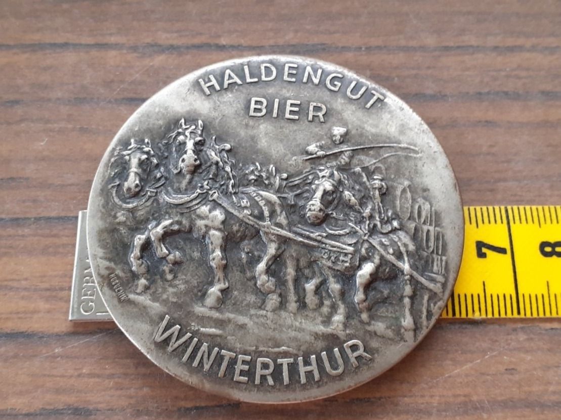 Specchi: Antiker Werbespiegel Haldengut Bier – Usato da Mörschwil venduto da antiksalon 2