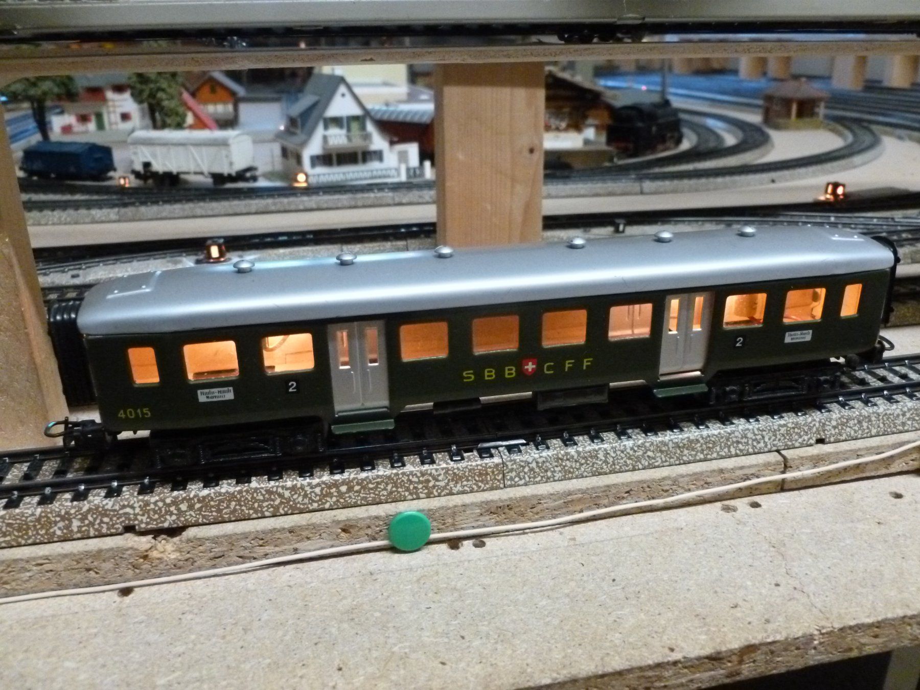 Märklin Modellini di ferrovie: Blechwagen mit Beleuchtung – Usato da Oberbipp venduto da Vifu 1