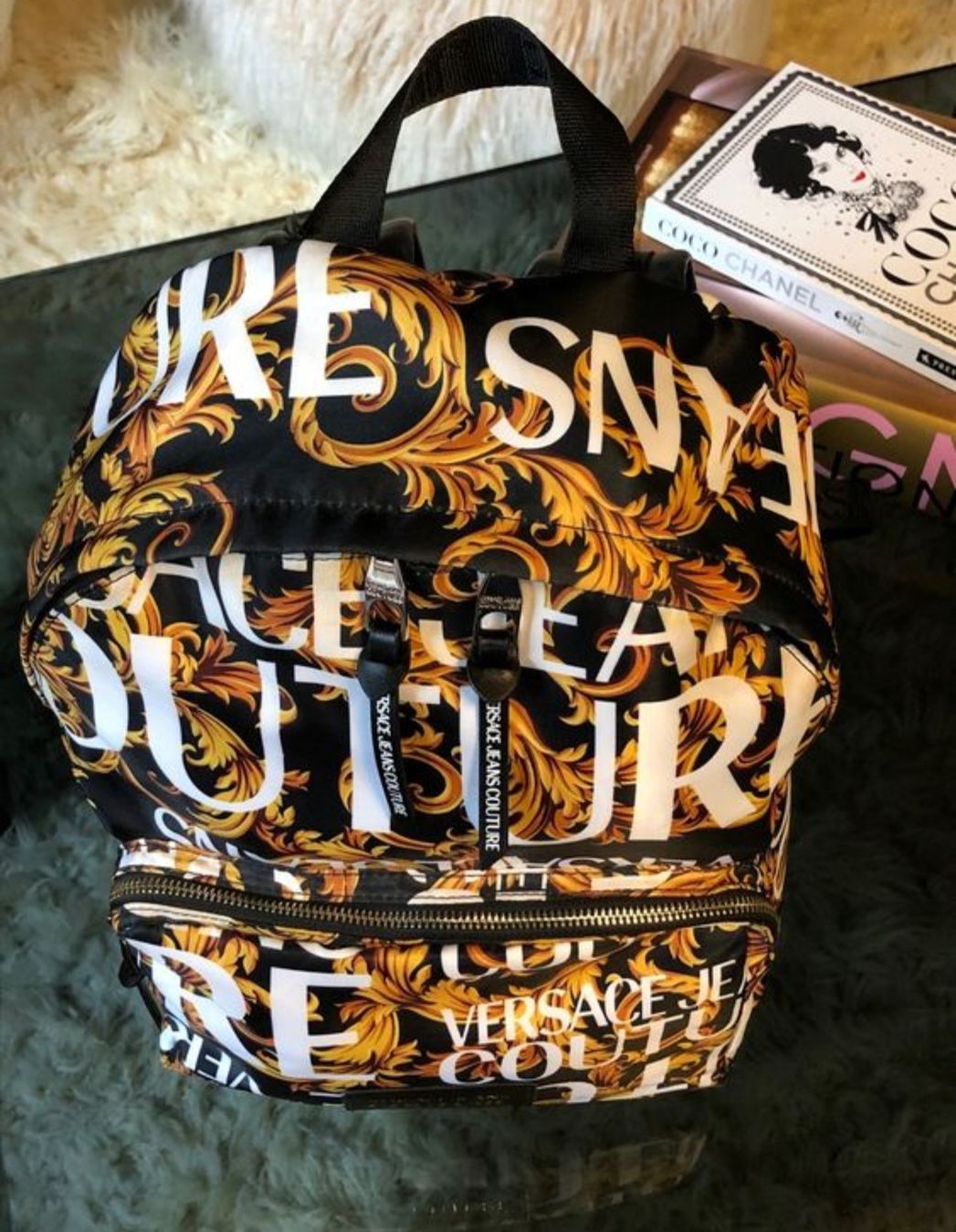 Versace Zaini: Versace Jeans Couture Rucksack Multicolor - Designer luxury – Usato da St. Gallen venduto da Arctic_Dweller 4