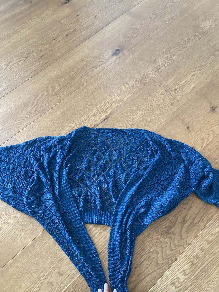 Pullover & Sweatshirts: Teal cardigan – Neu (gemäss Beschreibung) aus Walchwil von ann_ckz6