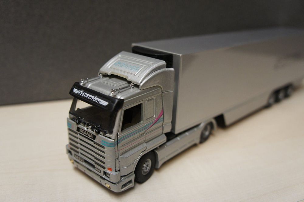 Camion Scania Saxer Transport - Tekno 83354 - Miniature 1/50 Neuve
