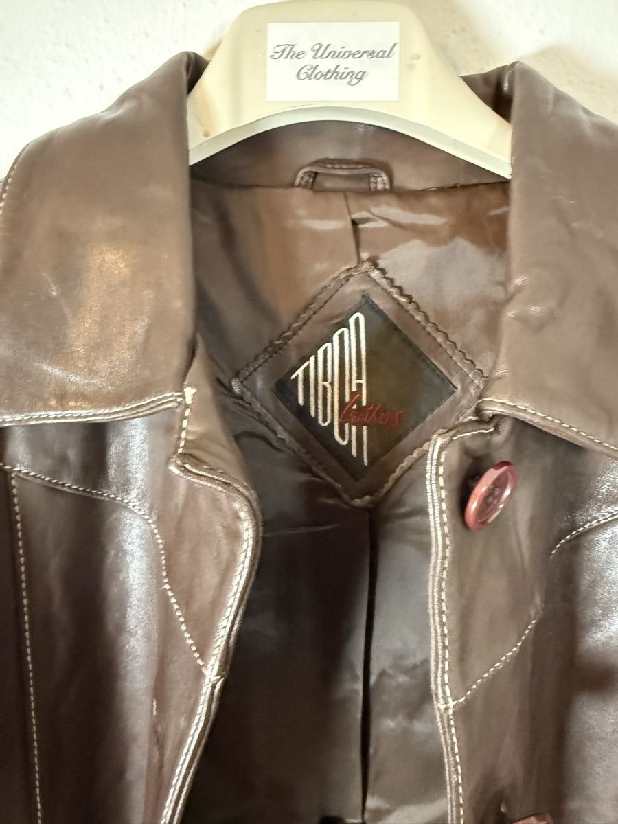Jacken: Vintage leather brown jacket – Gebraucht aus Lugano von TheUniversalClothing 4