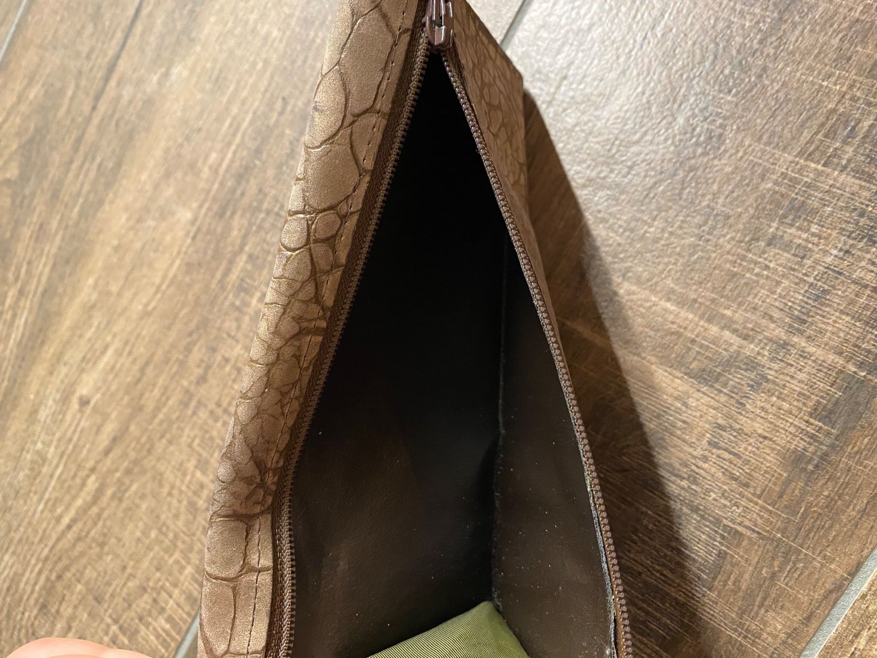 Brieftaschen: Portemonnaie Kroko-Style braun – Gebraucht aus Pratteln von a23_j2gs 4