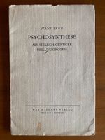 Hans Trüb Psychosynthese Buch 1936 - mit Widmung des Autors