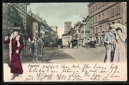 AK Payerne, Rue avec Hotel de L'Ours