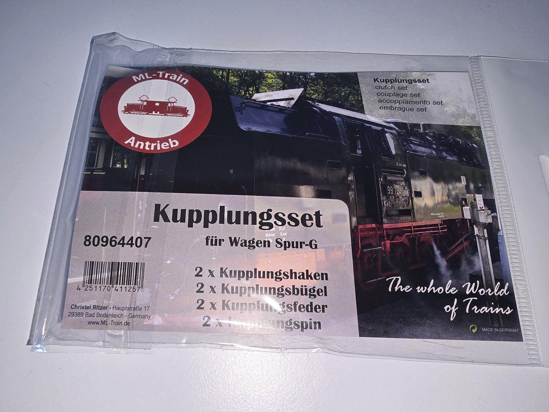 LGB Modelleisenbahnen: Kupplungsset Wagen Spur-G – Neu und originalverpackt aus Savièse von Laguinee 4