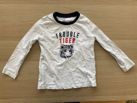 T-Shirt langarm mit Tiger-Motiv
