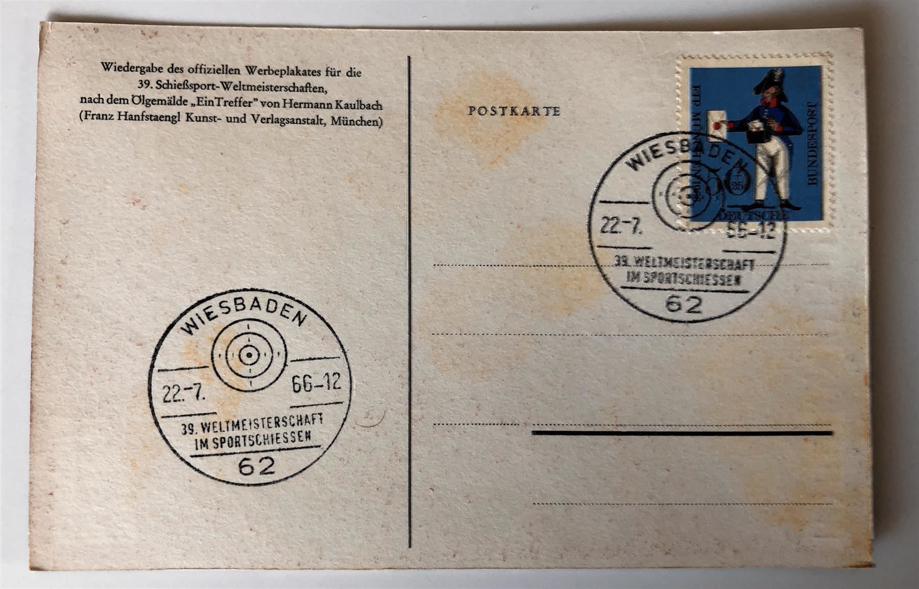 Tous les timbres: 2 Schiesssport -Sonderbelege – D'occasion à Lufingen par Rac0 1