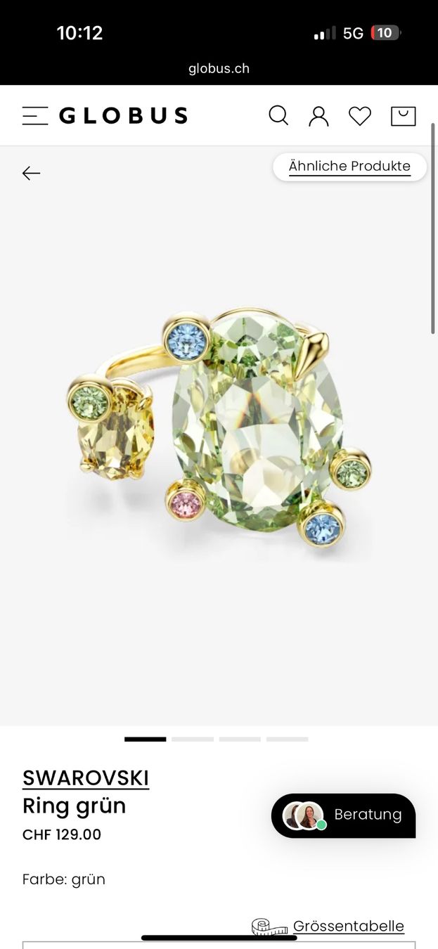 Anelli: Swarovski Ring Grün – Nuovo (secondo la descrizione) da Bern venduto da lynn.piccolruaz 5