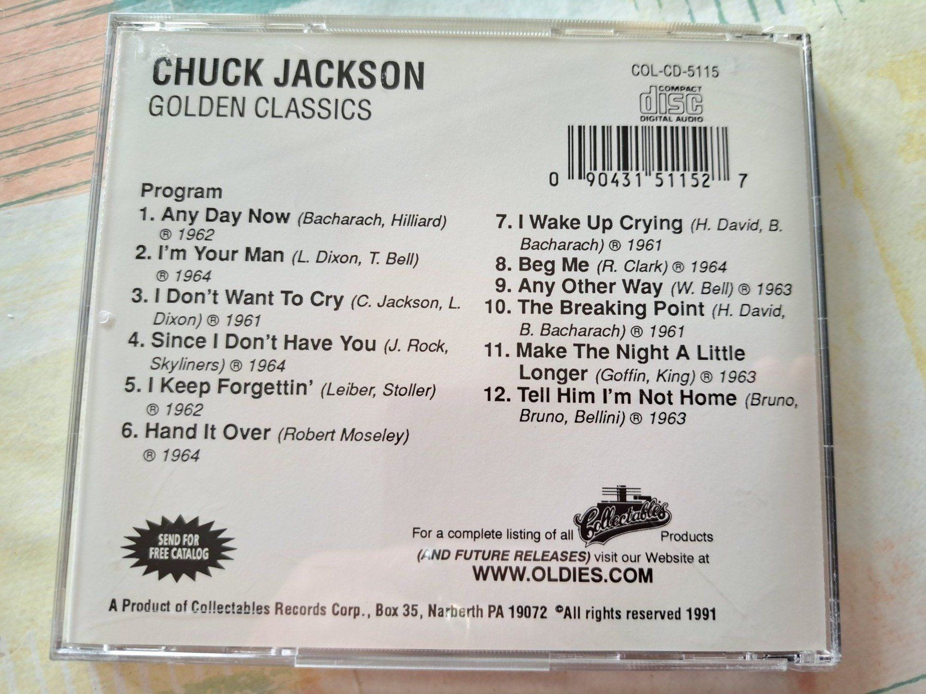 CDs: Cd Chuck Jackson - Golden Classics – D'occasion à Pully par bro_n52j 1