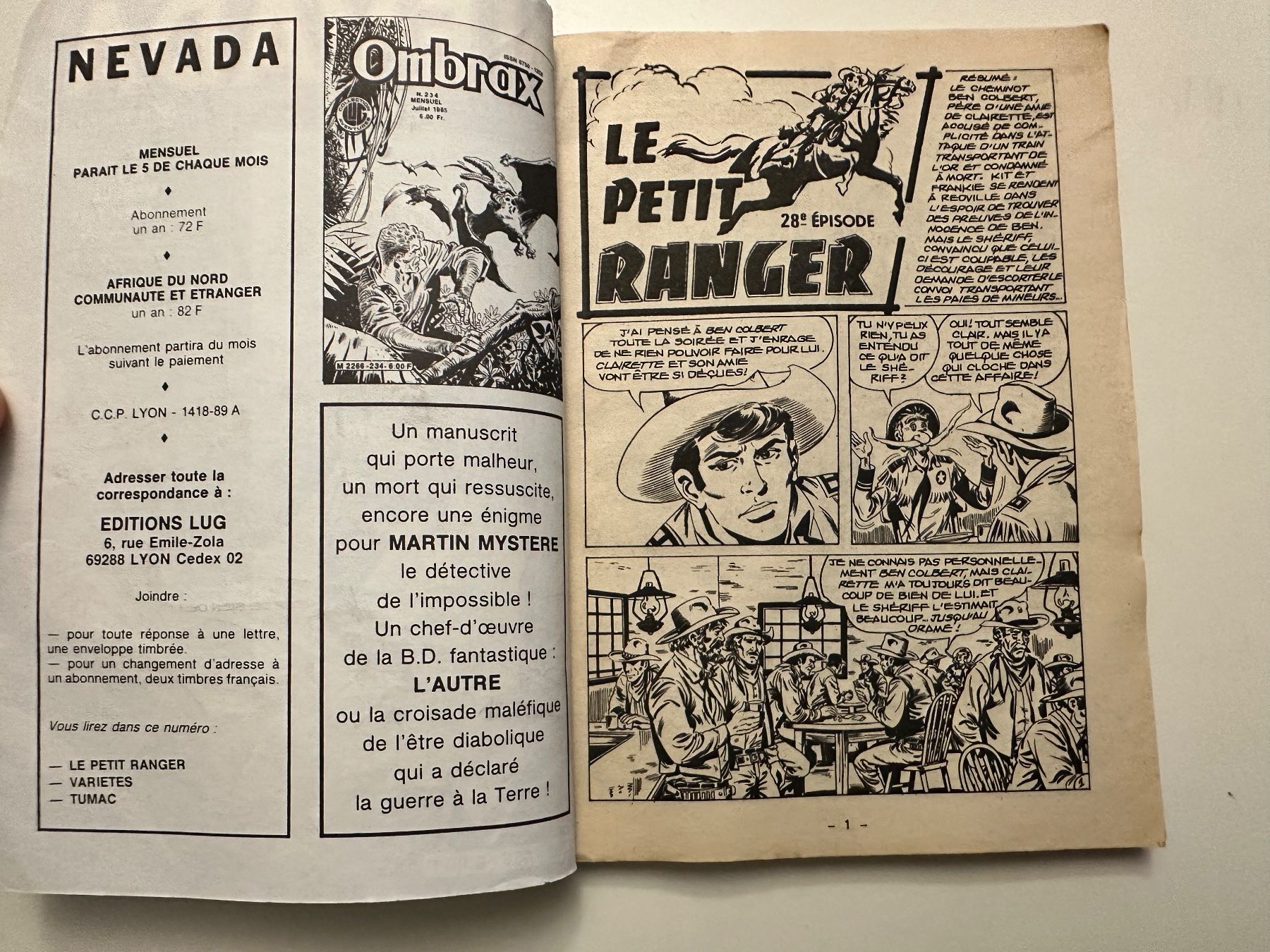 Fumetti: NEVADA NO 456 JUILLER 1985 – Usato da Münsingen venduto da Ganjam 3