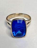 Blau Topas Silber Ring