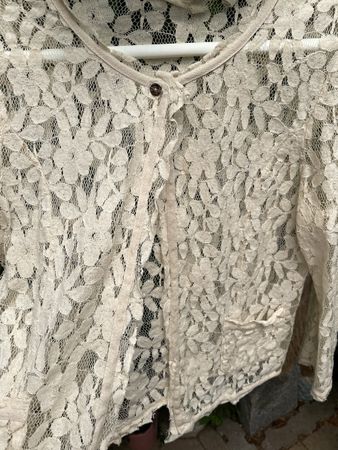 Cotton weiche Spitzen Jäckli 38 Italy