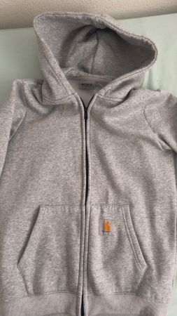 Sweat à capuche zippé Carhartt gris état correct