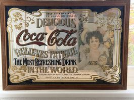 Vintage Spiegel Coca-Cola aus den 1980er Jahren