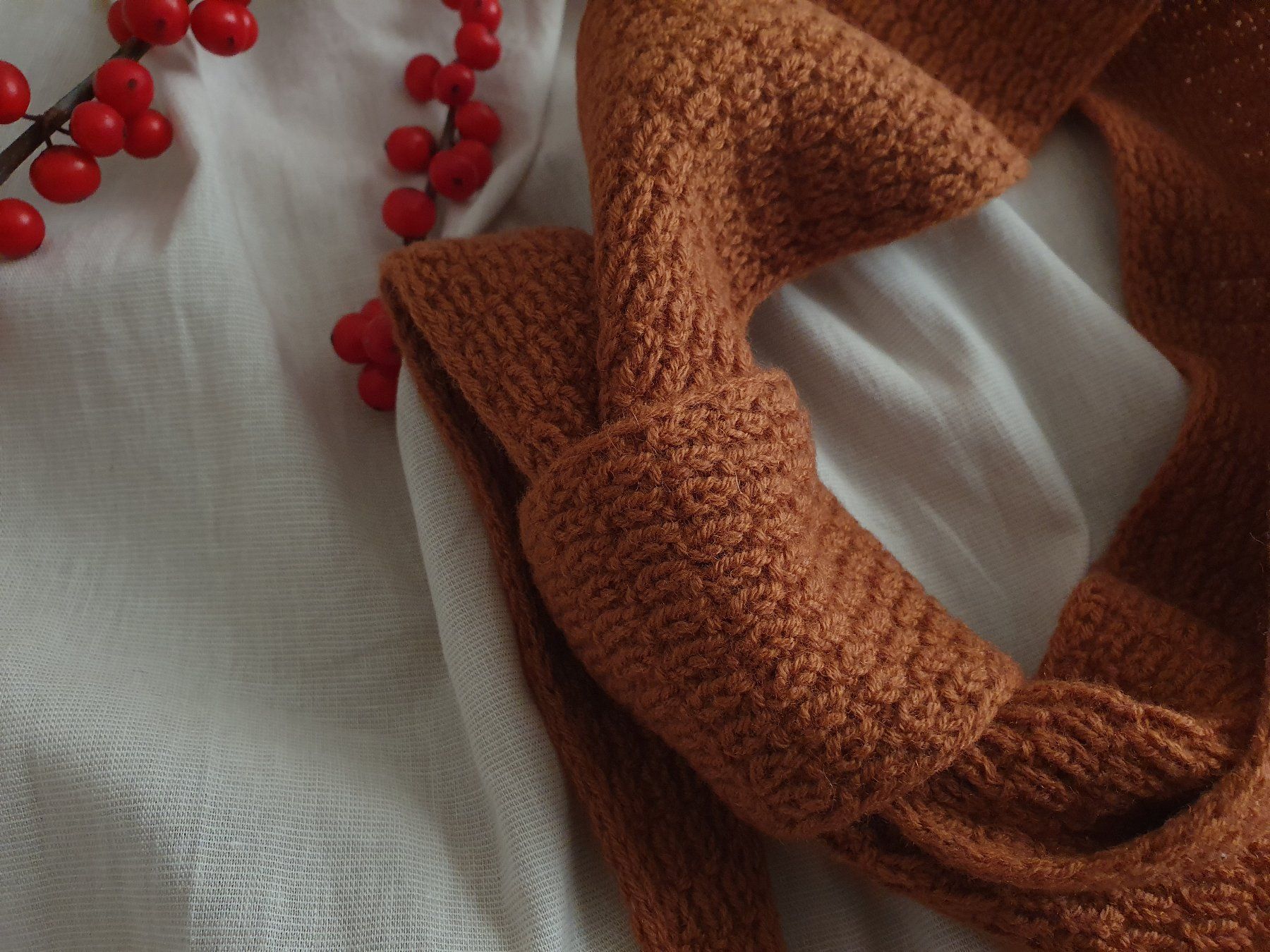 Foulard & Sciarpe: Mini scarf, Strickschal, Handgestrickt, Unikat, Geschenk – Nuovo e nell'imballaggio originale da Neunkirch venduto da Sandramay 2