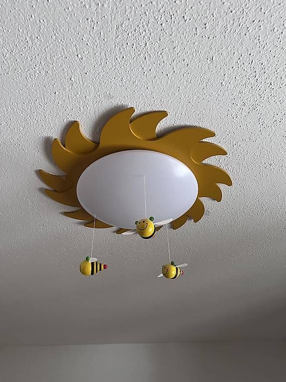 Kronleuchter & Deckenlampen: Deckenleuchte Kinder Sonne Bienen – Gebraucht aus Eschen von 1sc_xgk7 1