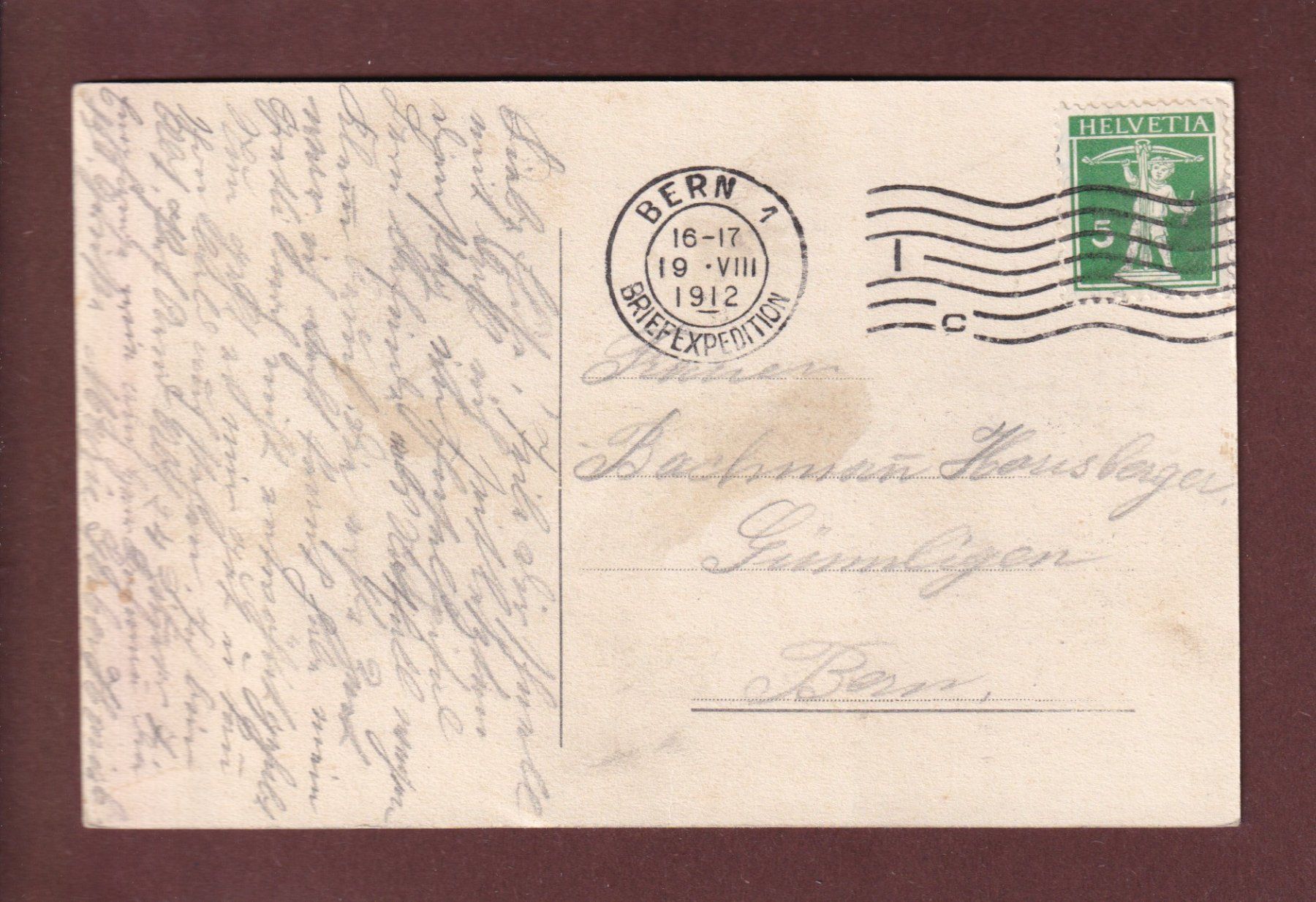 Cartoline postali: BERN - Bundeshaus - 1912 – Usato da Pully venduto da nicecards 1