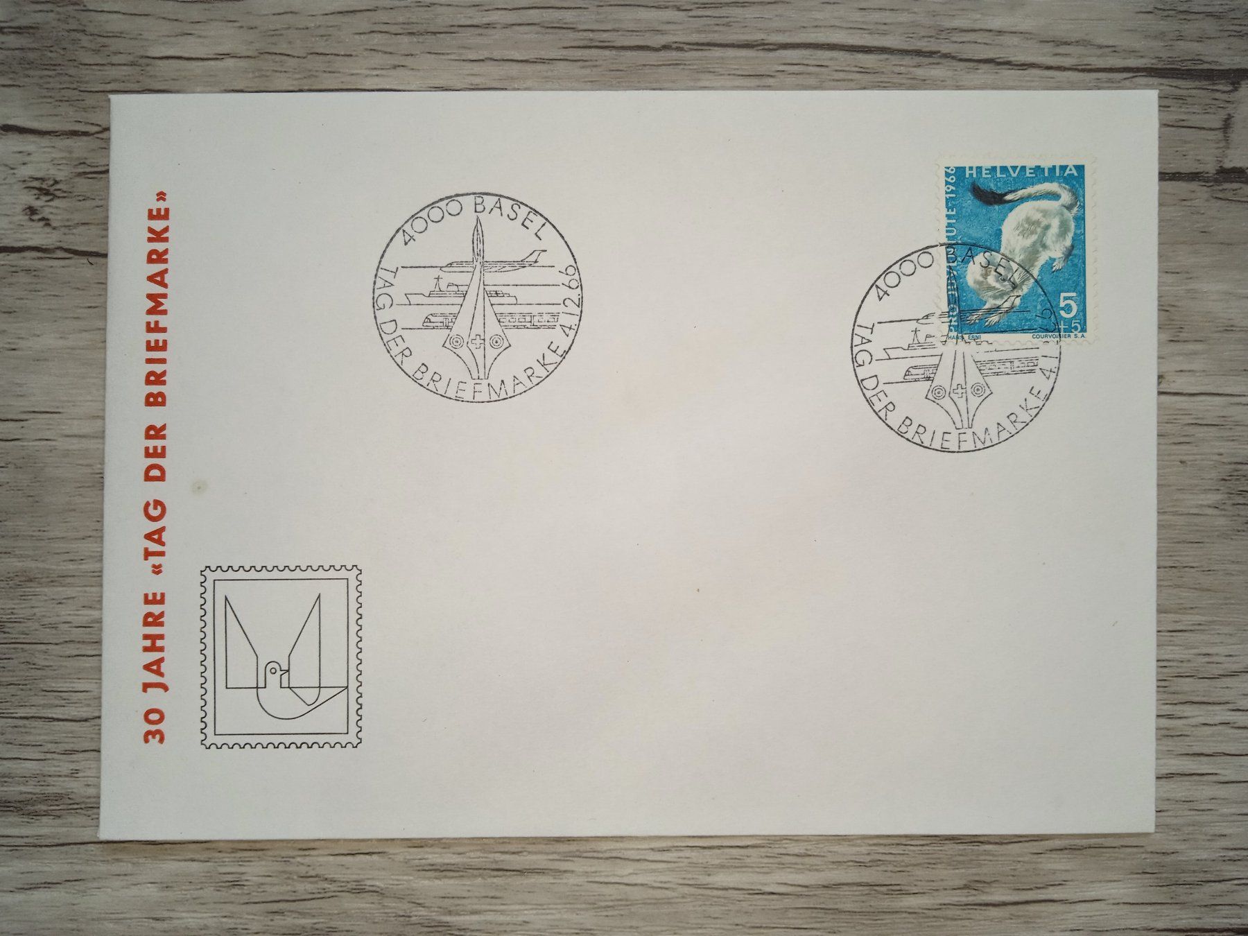 Tutti i francobolli: TR18 Enveloppe + Timbre Suisse 1966 – Usato da Cousset venduto da Patrick_Collections