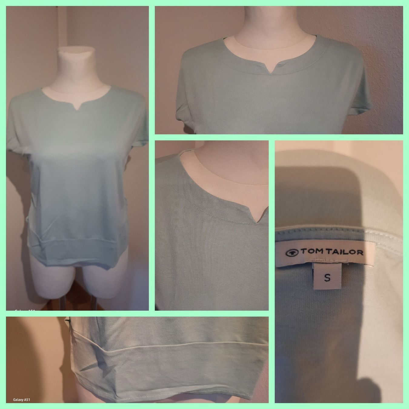 Tom Tailor T-shirt: ***TOM TAILOR*** Shirt Gr S hellgrün – Usato da Wädenswil venduto da H2H_Secondhandshop
