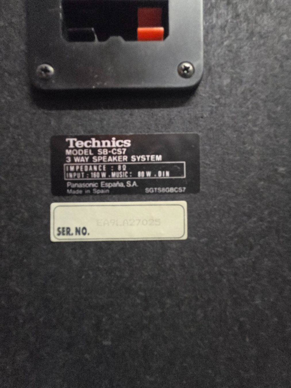 Technics Lautsprecher: Technics Lautsprecher SB-CS7 – Gebraucht aus Riedt b. Erlen von 63ak 2
