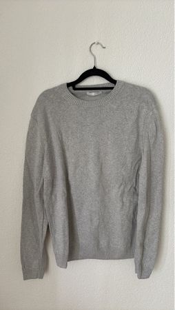 ZARA Pull homme gris col rond taille M