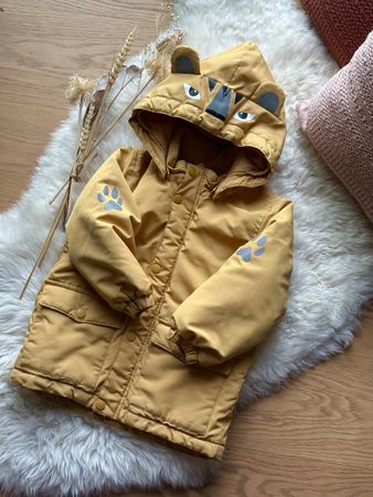 LINDEX Winterjacke mit Löwen Kapuze, Gr. 104