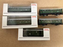 5er Set Märklin H0 4315, 4318, 4319 Personenwagen Gepäck SBB