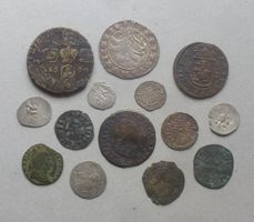 Lot ++ 14 alte unbestimmte Münzen (alle vor 17. Jhdt.)