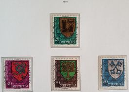 1978 Pro Juventute Satz Ersttag Vollstempel mit Gummi
