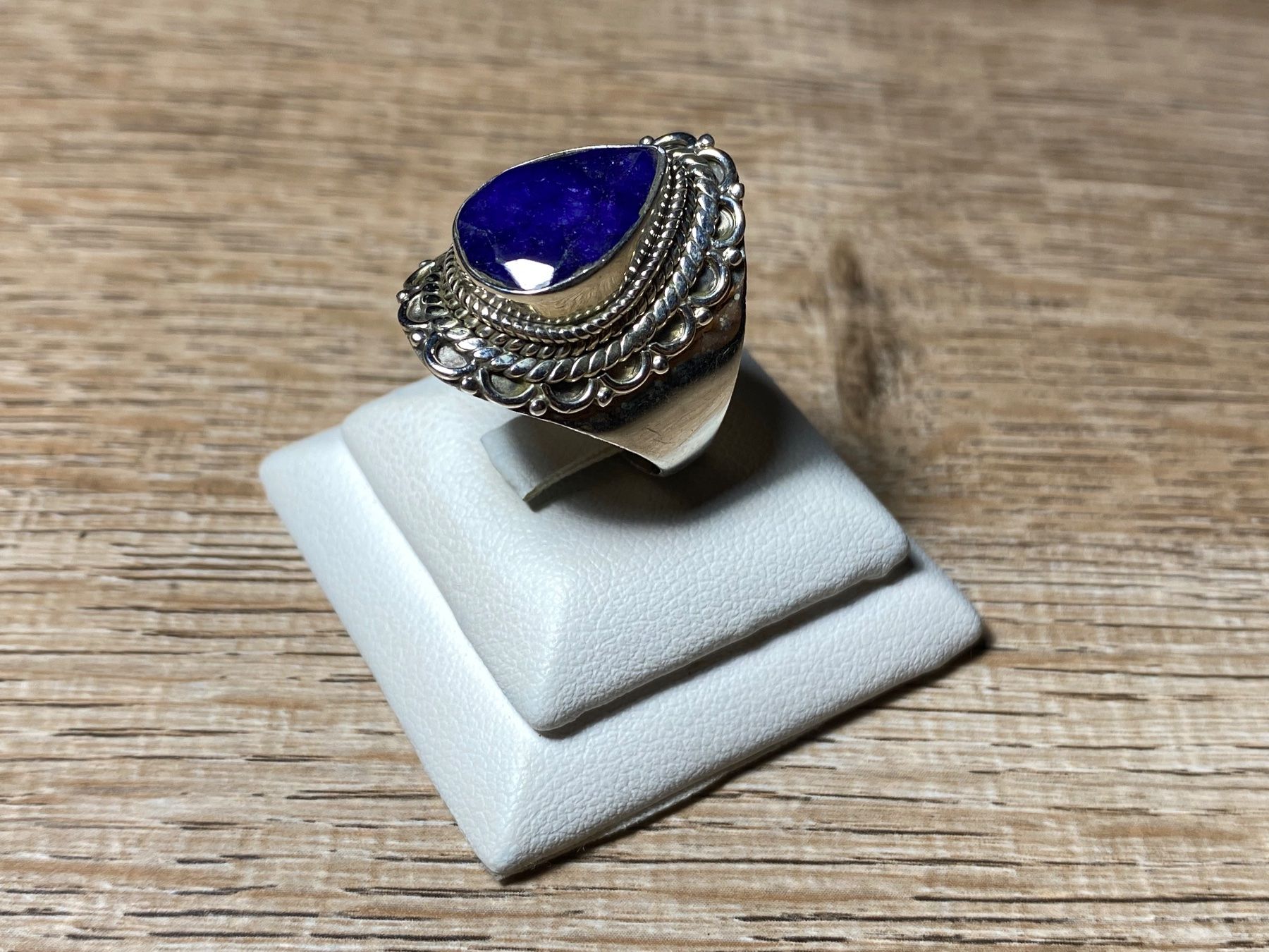 Anelli: Orientalischer Silber 925 Ring mit natürlichem Blauer Saphir – Nuovo e nell'imballaggio originale da Laax venduto da Kiki_Kingdom3 4