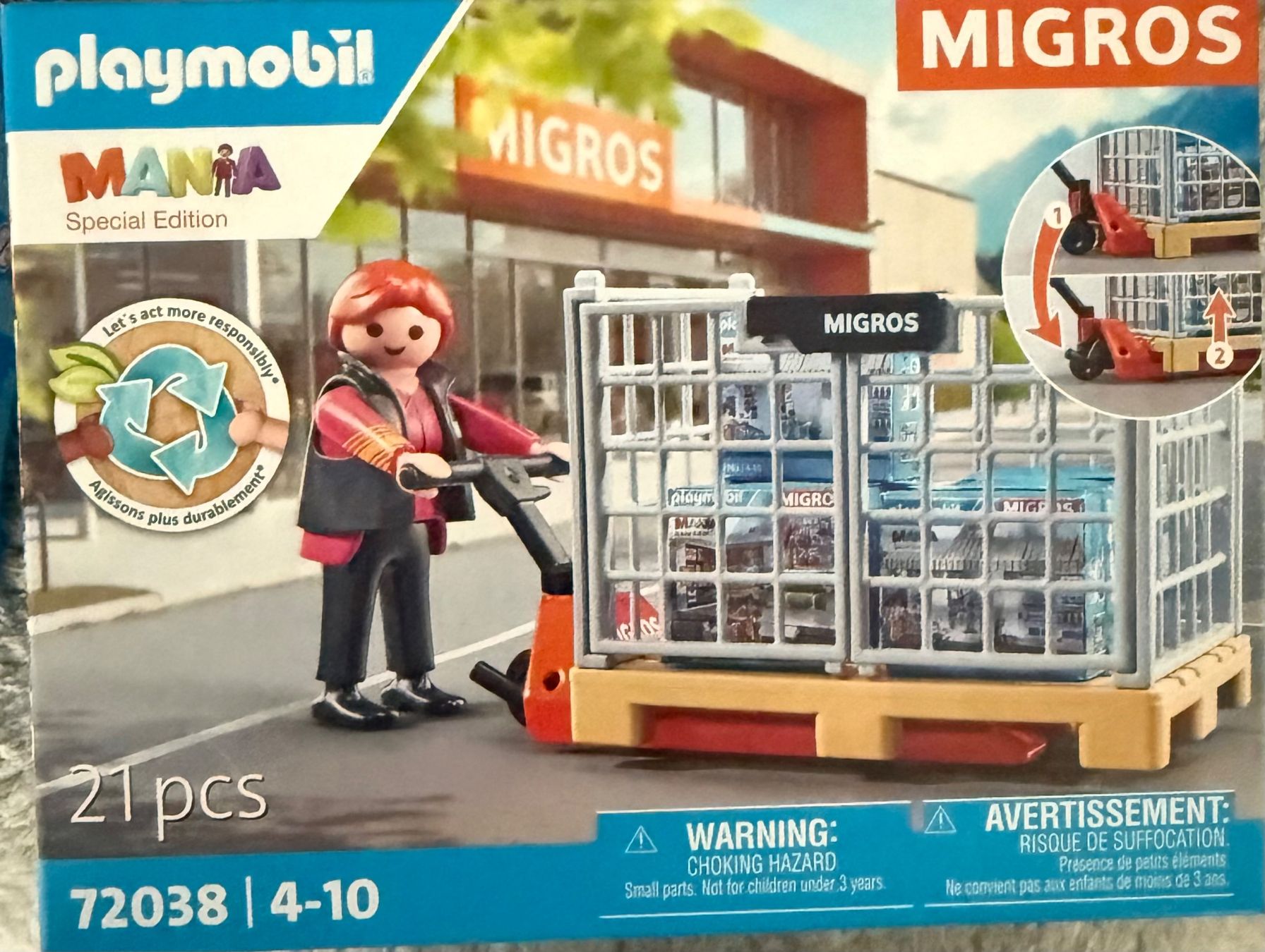 Playmobil Giocattoli: Migrosmania Playmobil – Nuovo e nell'imballaggio originale da Thun venduto da Dana5