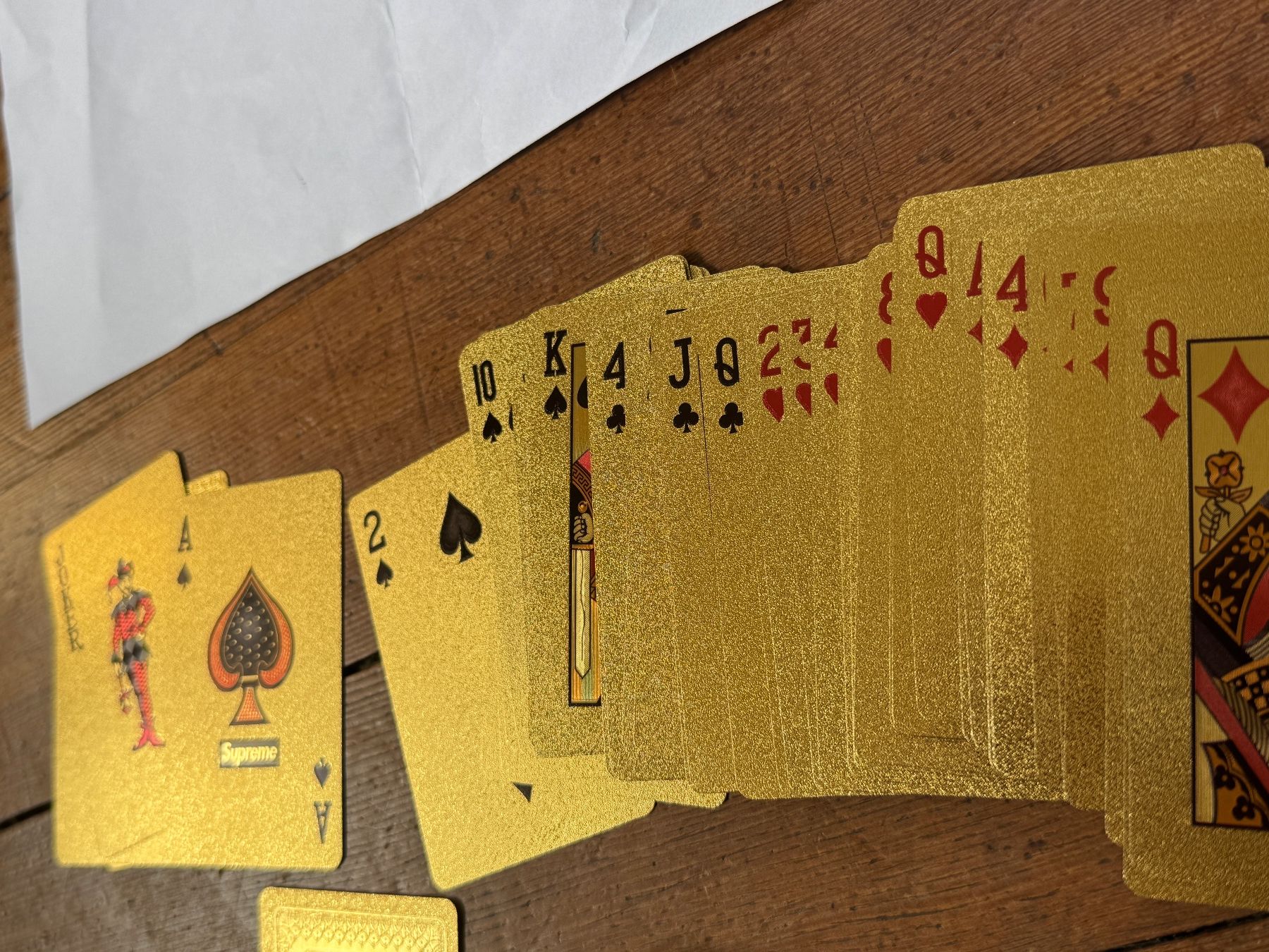 Spiele: supreme plastic poker deck cards trick magic gold – Neu und originalverpackt aus wädenswil von 112345 3