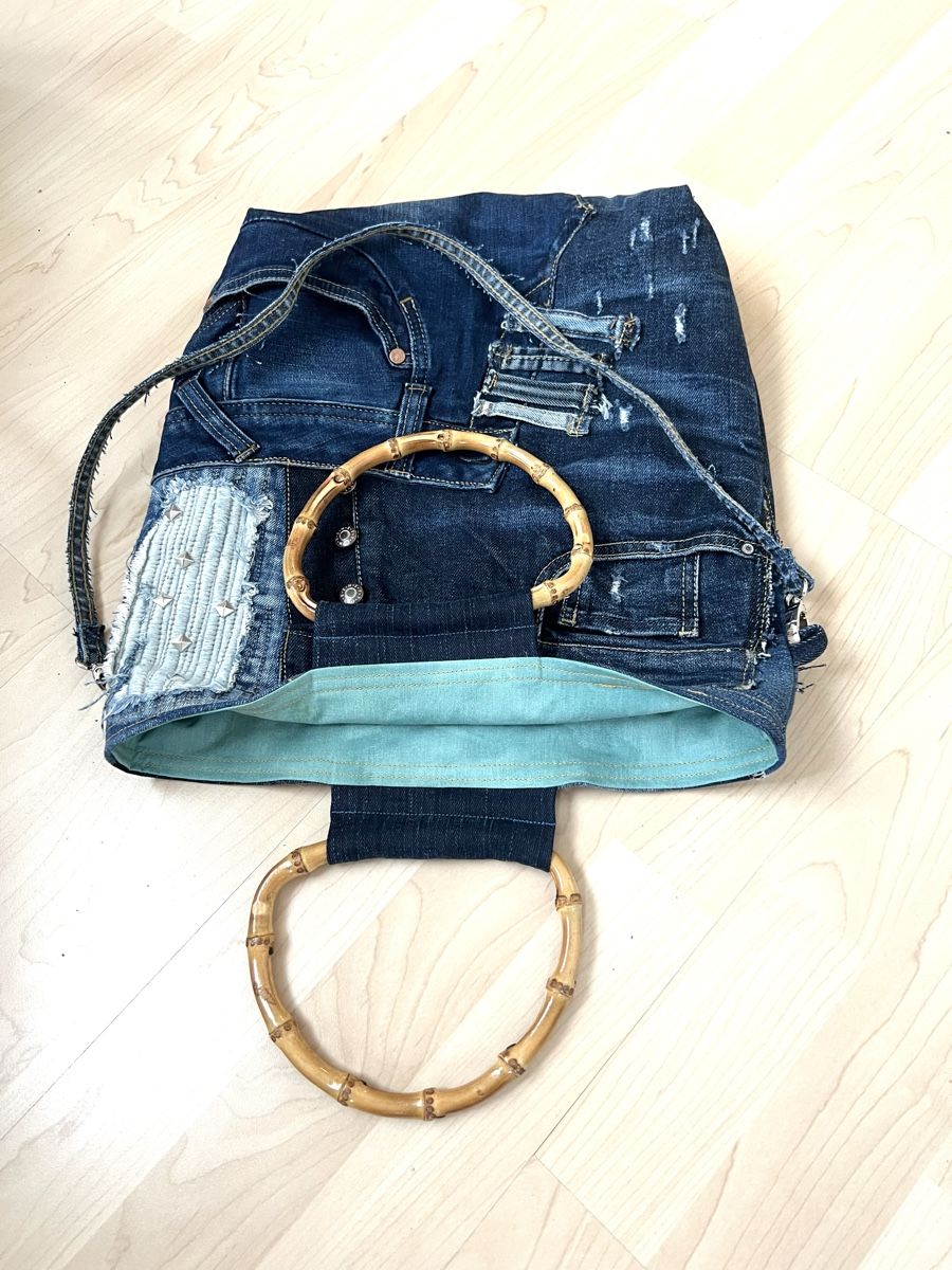 Borse da donna: Jeanstasche upcycling handmade – Usato da Winterthur venduto da Ilonka1 6