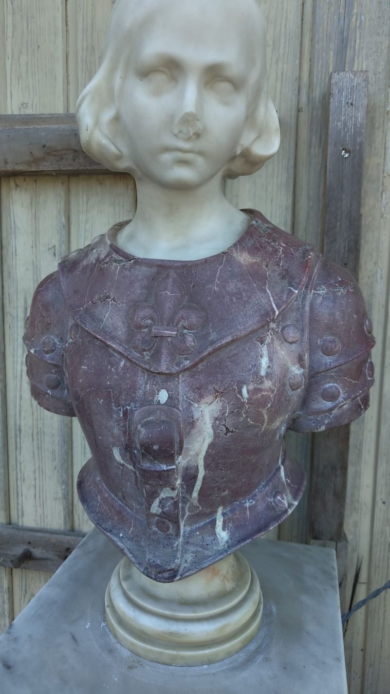 Sculture & Statue: Büste mit Sockel Marmor signiert 1911 – Usato da Oey venduto da Parkplatzbrocki 1