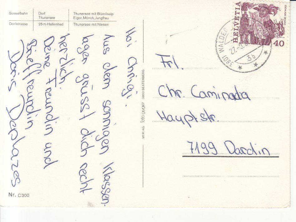 Cartes postales: Beatenberg 1980 – D'occasion à Bürglen TG par StampGraf 1
