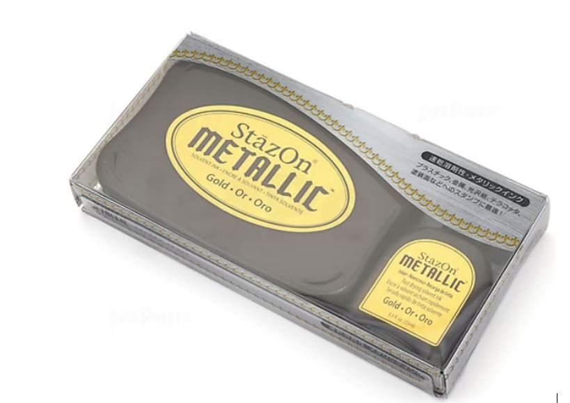 Timbri: StazOn Stempelkissen Gold Metallic – Usato da Frauenkappelen venduto da 77Adi