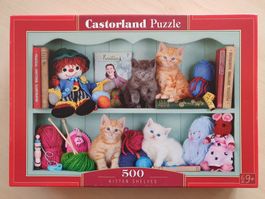 Herziges Puzzle mit Katzen 500 Teile