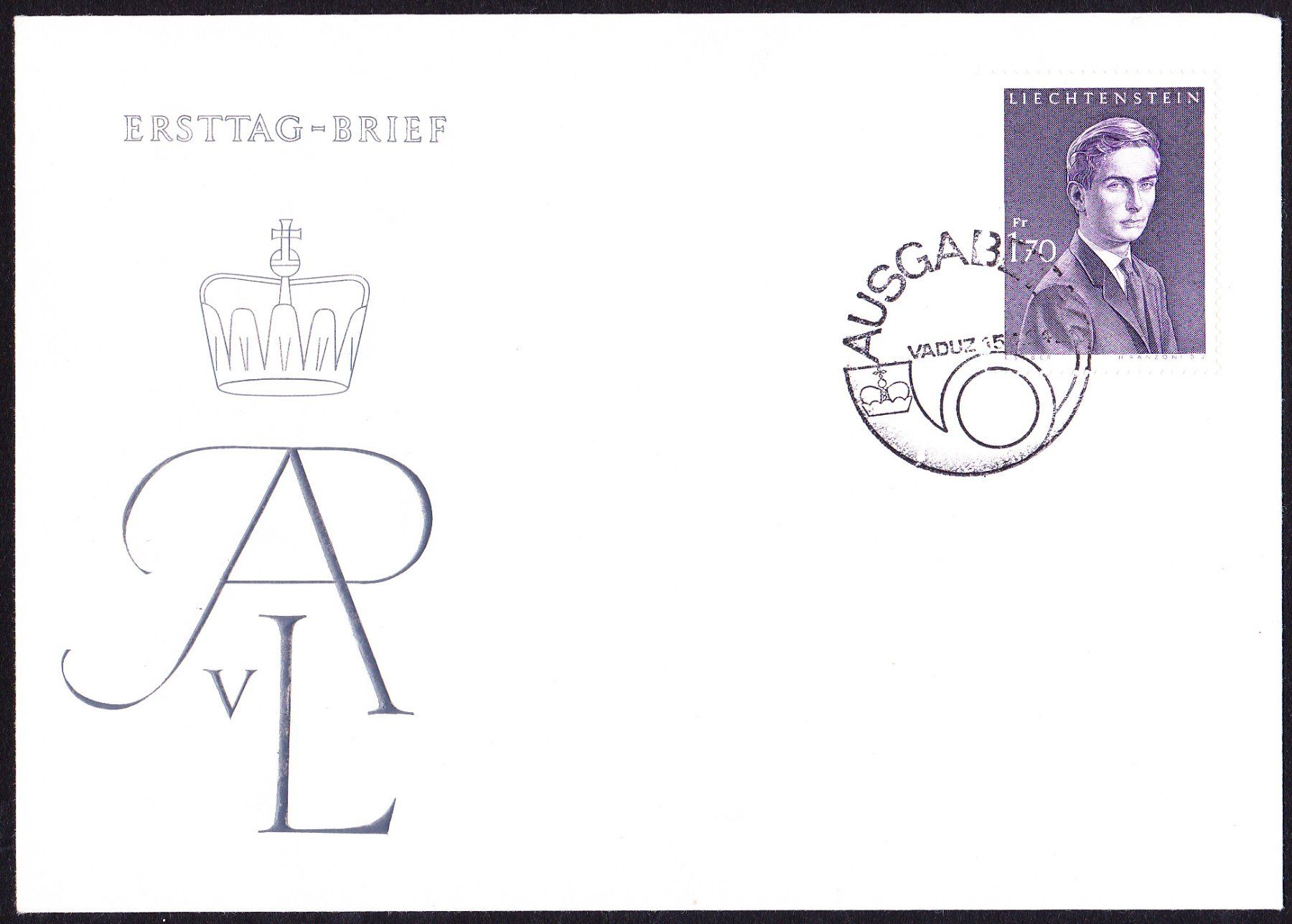 Tutti i francobolli: FDC 1964, Erbprinz, Nr. 339 – Usato da Obfelden venduto da Funke2