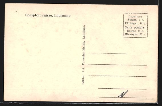 Ansichtskarten: Lausanne, Comptoir suisse, Restaurant Cr – Gebraucht aus Berlin von bartko-reher 1