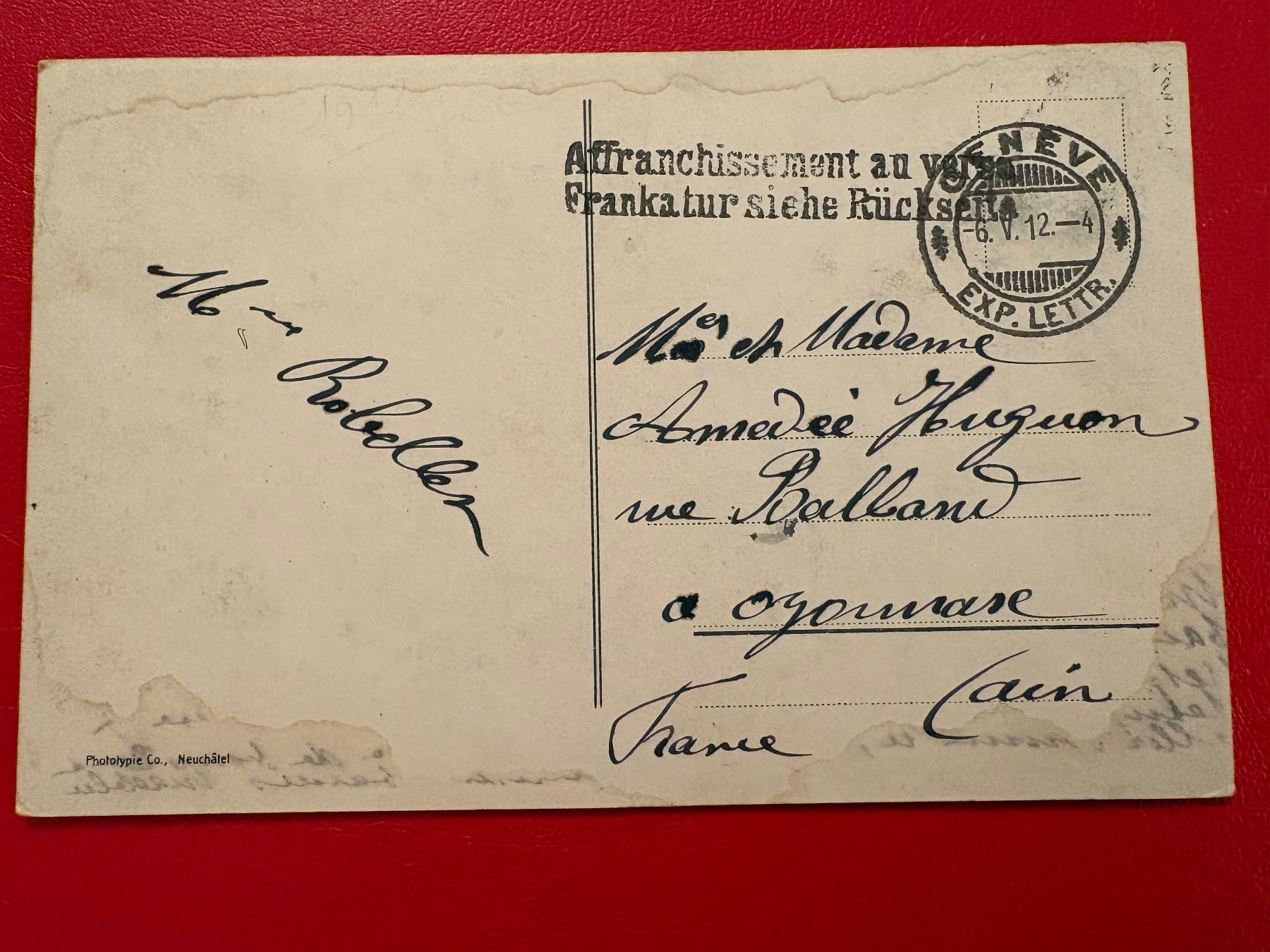Cartoline postali: 1912 / Genève et Gare de Cornavin / Tram – Usato da St-Légier-La Chiésaz venduto da Theo005 1