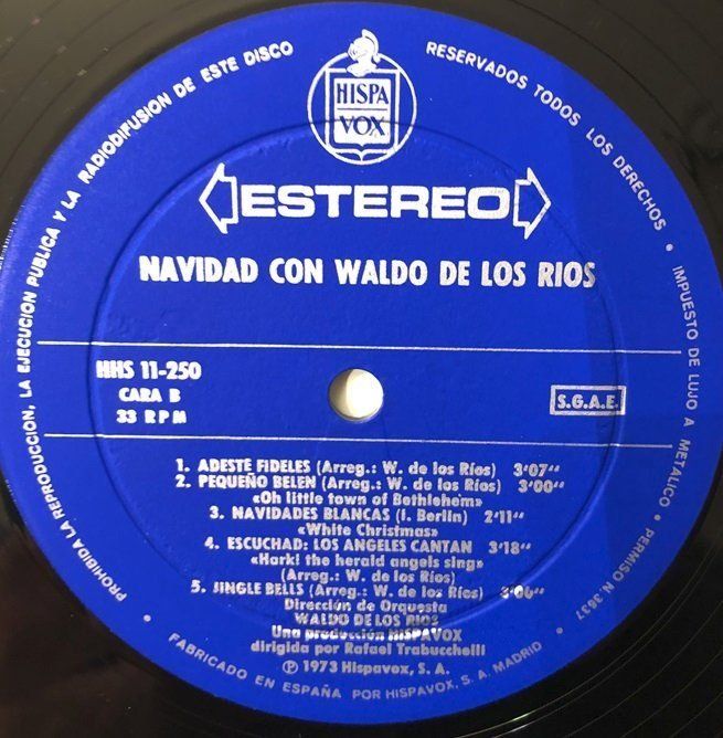 Dischi in vinile: Navidad con Waldo De Los Rios (LP, 1973) – Usato da Grüningen venduto da Qgtr5J8a 3