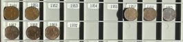 Lot 2 Rappen Schweiz ab 1948 - 1969 - total 17 Stk.