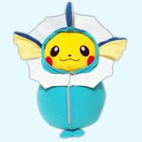 Pikachu in Vaporeon Plush – Aquali Peluche  Pokémon BIG 30cm