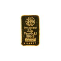 Goldbarren 2,5g mit Vreneli Bild auf der Rückseite
