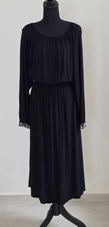 Kleid H&M schwarz mit Perlenbesatz Grösse XL