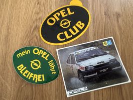 Vintage Opel Sticker Set – Club / Bleifrei / Kadett Rallye