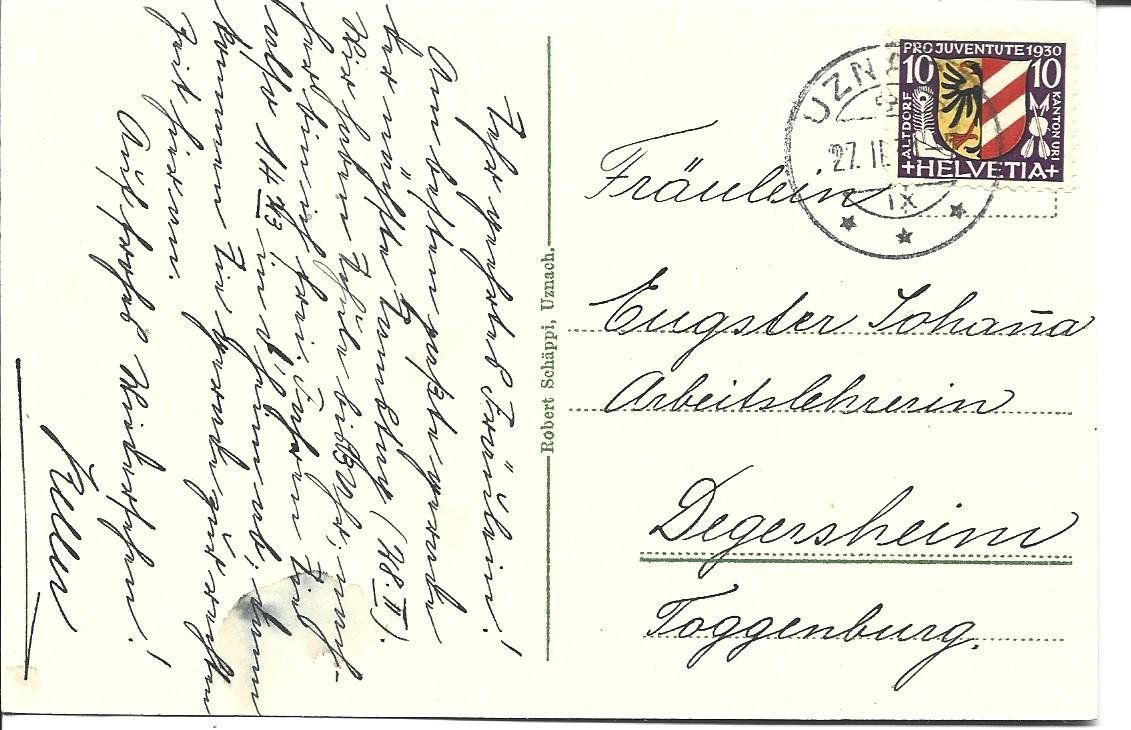 Cartes postales: AK  Uznach SG – D'occasion à Appenzell par mai25 1