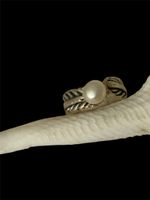 Silberring mit perle 54